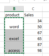 copy paste merged cells to single cell1