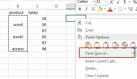 copy paste merged cells to single cell2