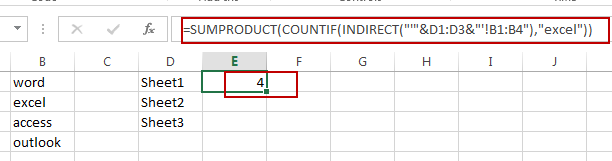count values accross multiple sheets2
