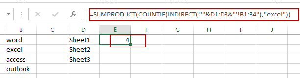 Count Cells Across Multiple Worksheets