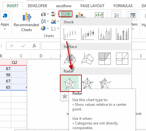 create radar chart2