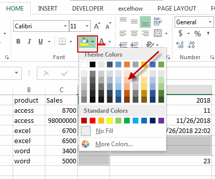 highlight blank cells5