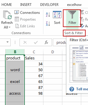 how to filtering merged cells12