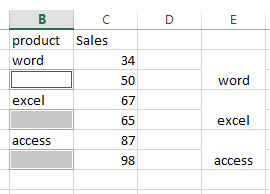 how to filtering merged cells6