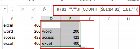 replace duplicates with blanks1