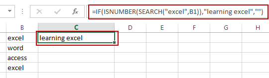 return value if cell contains certain value1