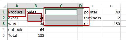 select nonadjacent cells5