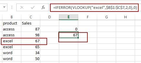 vlookup returns zero intead na2