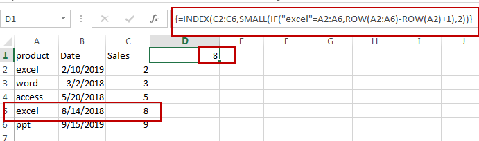 Find the First Match Value Using VLOOKUP4