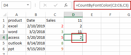 count and sum cells by color10