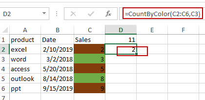 count and sum cells by color8