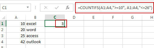 count cells between two numbers1