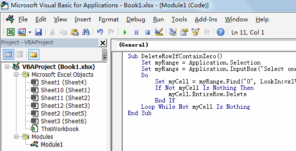 delete rows if cell contain zero10