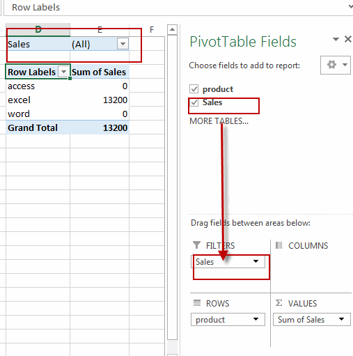 hide zero values in pivottable2