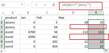 ignore blank cells in a formula1