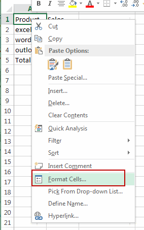 insert diagonal line to cell1