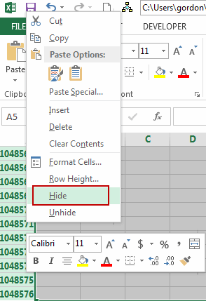 limit rows and columns6