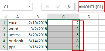 sort dates by month2