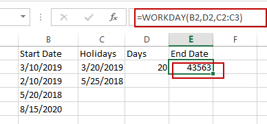 add days to date excluding weekday and holiday1