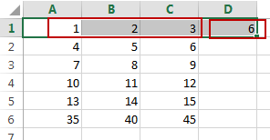 autosum multiple rows5