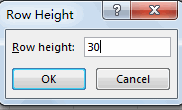 change column widht row height3