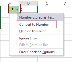 convert text to number4