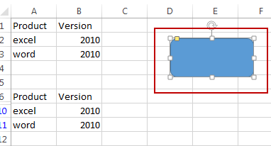create a button to go to sheet2