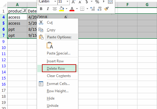 How to Delete Rows If it doesn't Contain Certain Text in Excel - Free