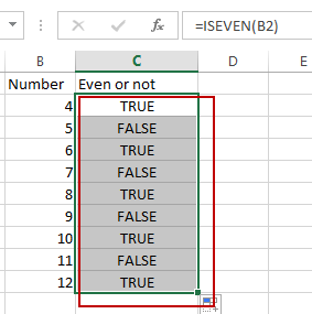 filter even or odd numbers2