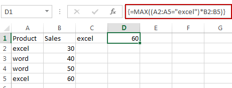 find max value based single criteria1