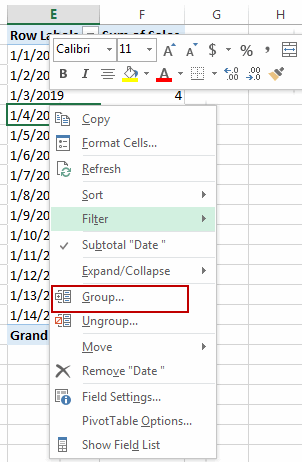 group dates by week pivot table4