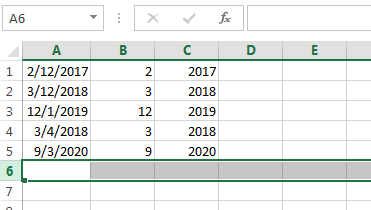 hide unused rows and columns1