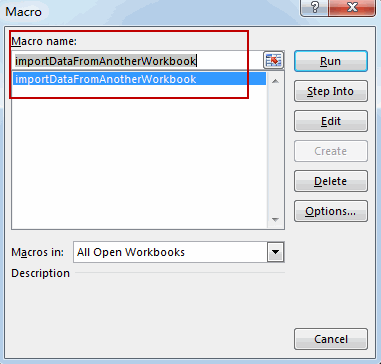 import data from another workbook9