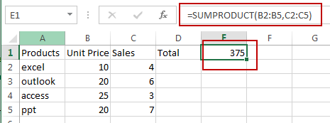 multiply two columns and sum1