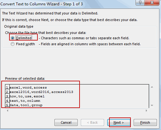 split comma separated values3