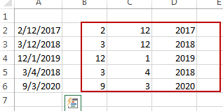 split date into day month year10