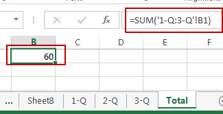 sum same cell in multiple sheets4