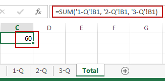 sum same cell in multiple sheets5
