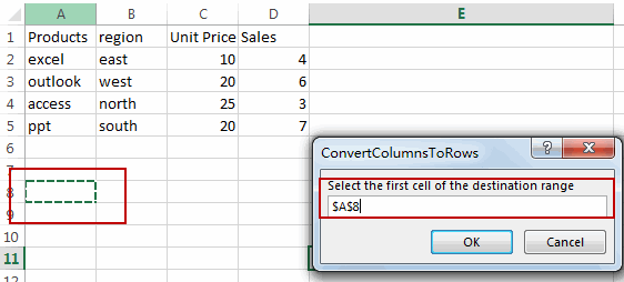 transpose rows and columns10