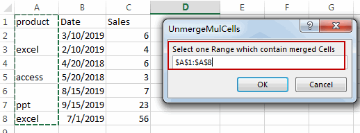 unmerge cells fill values10