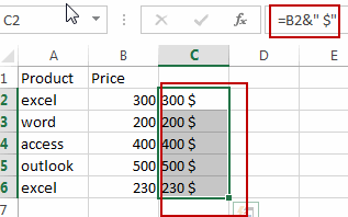 add units to cells1