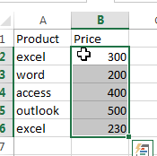 add units to cells2