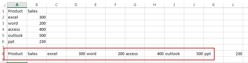 convert multiple rows into a single row6