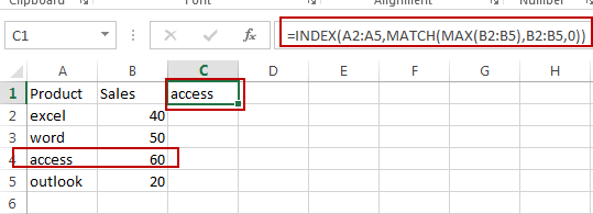 find largest value return adjacent cell value2