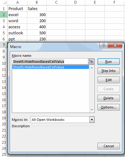 hide rows based on cell value7