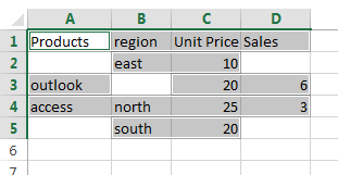select blank cells or nonblank cells6