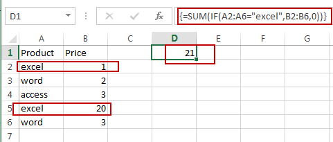 sum cells if adjacent cell match criteria1