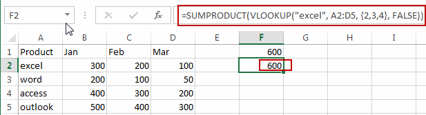 vlookup return sum of multiple values3