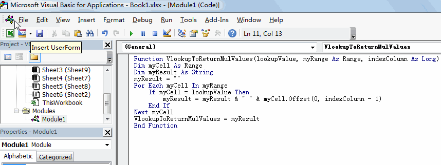 vlookup to return multipel values1