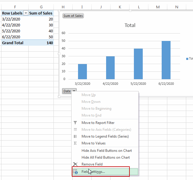 change date axis format in pivot chart1